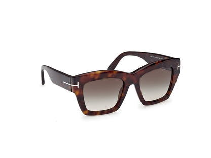 Dark Havana Female Sunglasses Tom Ford 889214549389