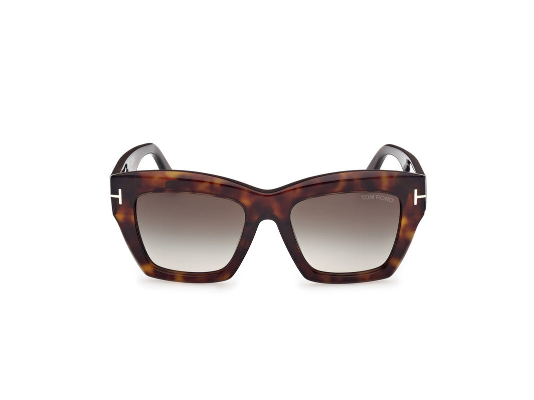 Dark Havana Female Sunglasses Tom Ford 889214549389
