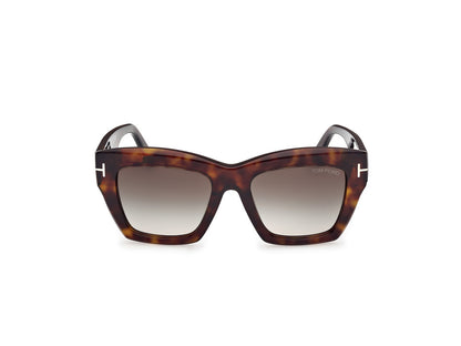 Dark Havana Female Sunglasses Tom Ford 889214549389