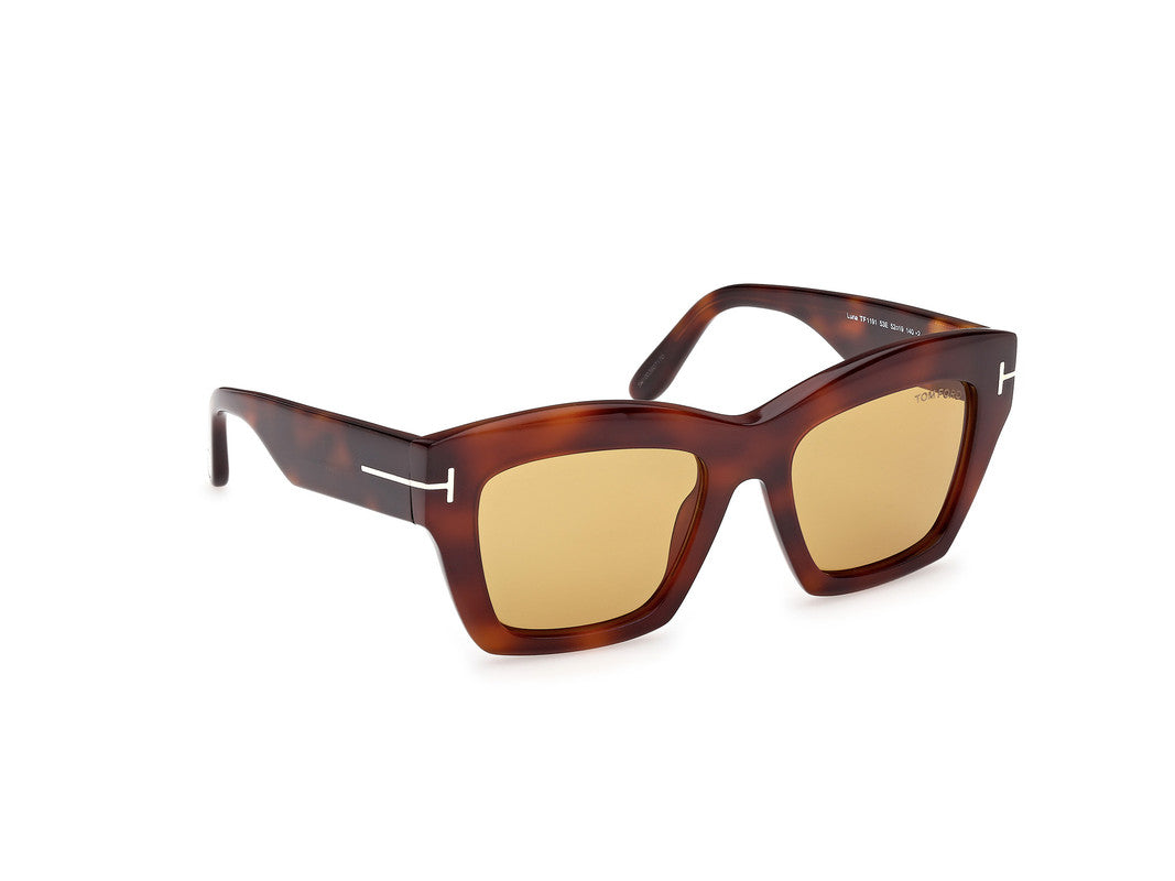 Blonde Havana Female Sunglasses Tom Ford 889214549396