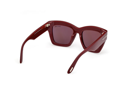 Shiny Bordeaux Female Sunglasses Tom Ford 889214549402