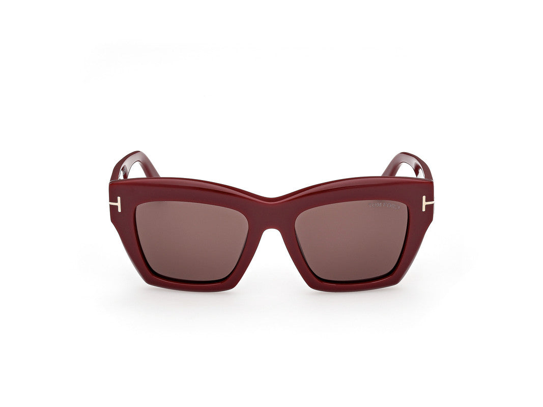 Shiny Bordeaux Female Sunglasses Tom Ford 889214549402