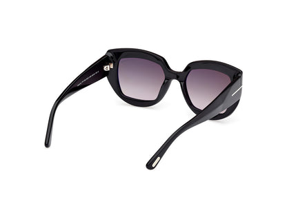 Shiny Black Female Sunglasses Tom Ford 889214549419