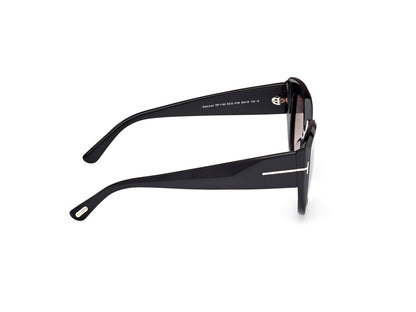 Shiny Black Female Sunglasses Tom Ford 889214549419