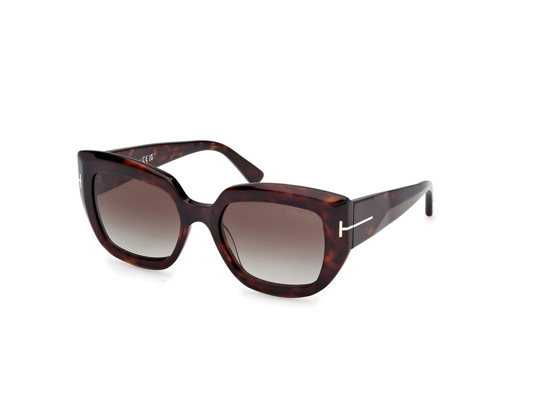 Dark Havana Female Sunglasses Tom Ford 889214549426