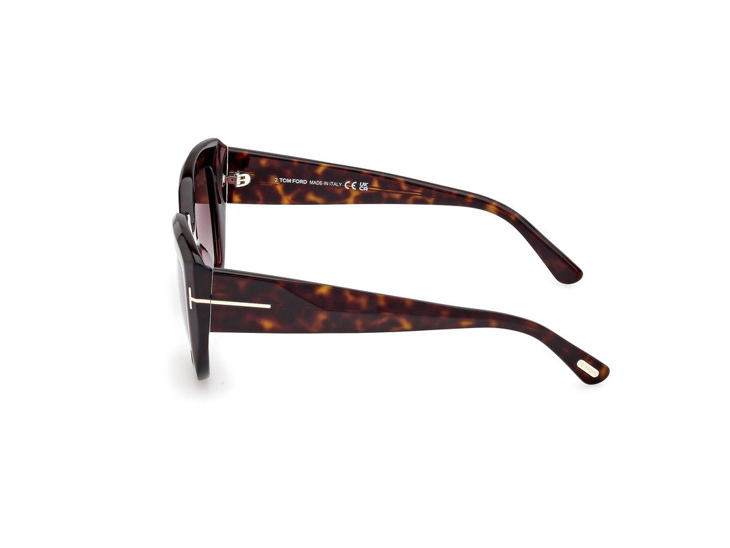 Dark Havana Female Sunglasses Tom Ford 889214549426