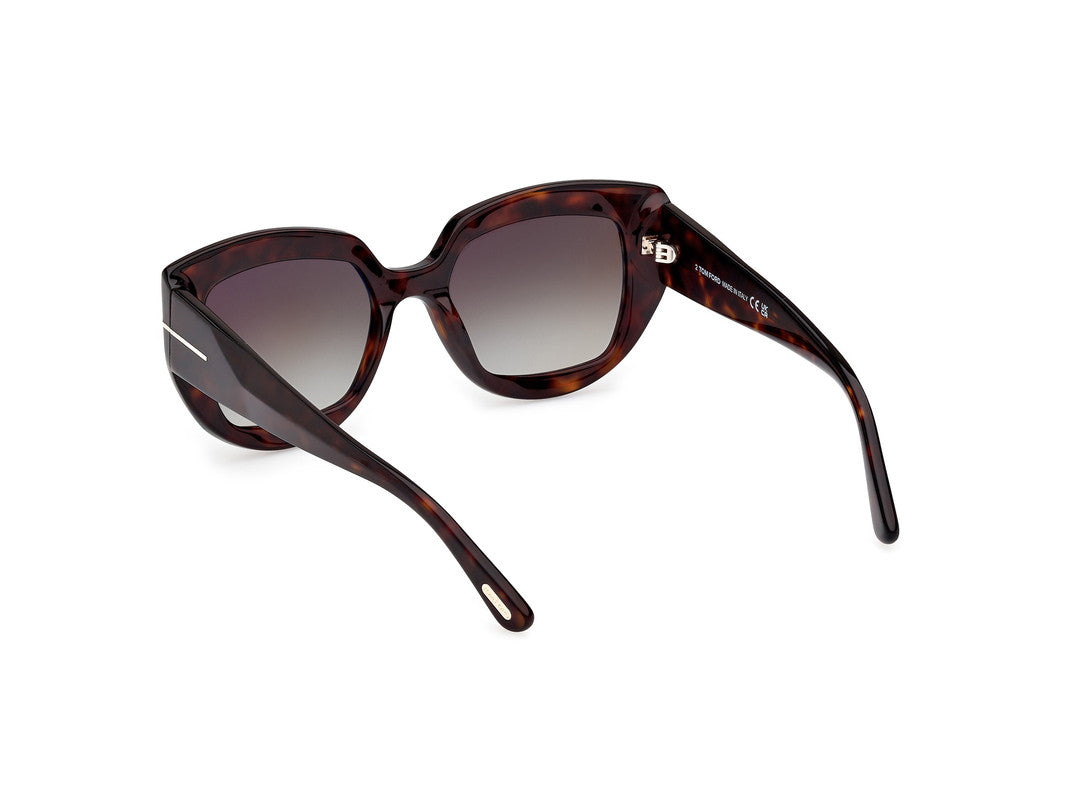 Dark Havana Female Sunglasses Tom Ford 889214549426