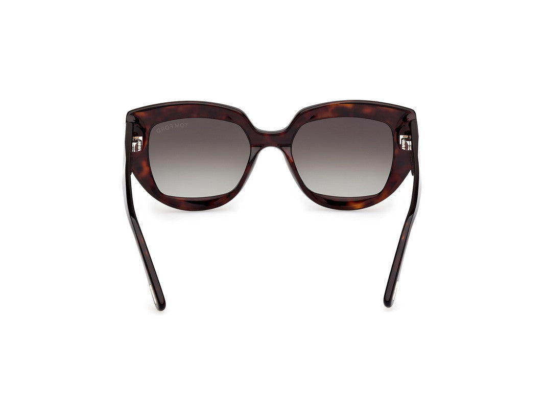 Dark Havana Female Sunglasses Tom Ford 889214549426