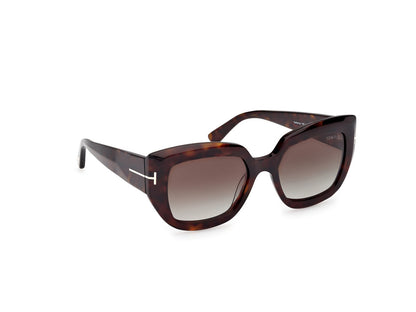 Dark Havana Female Sunglasses Tom Ford 889214549426