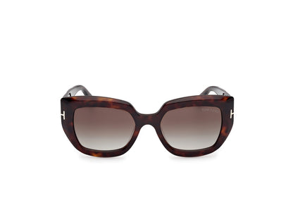 Dark Havana Female Sunglasses Tom Ford 889214549426
