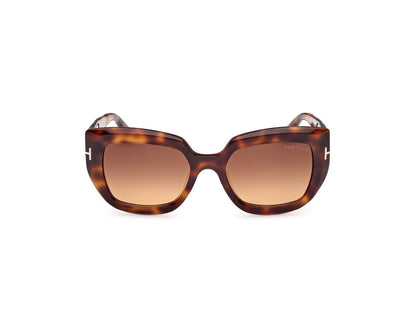 Blonde Havana Female Sunglasses Tom Ford 889214549433