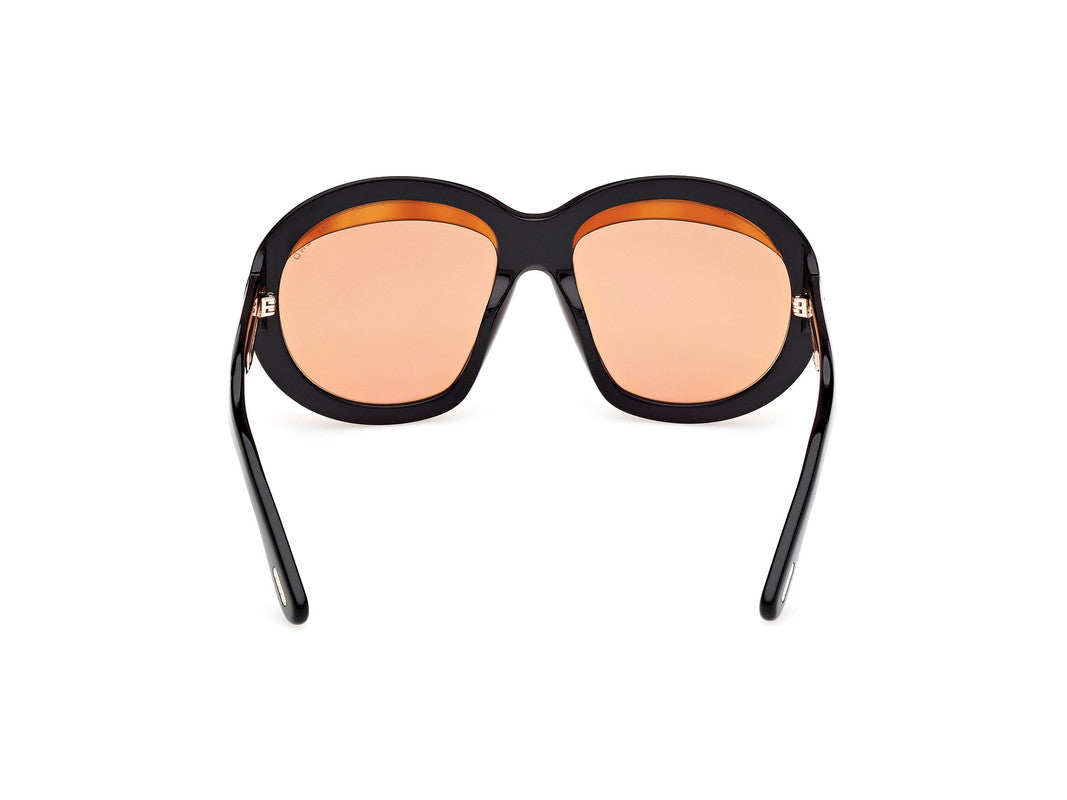Shiny Black Female Sunglasses Tom Ford 889214549440
