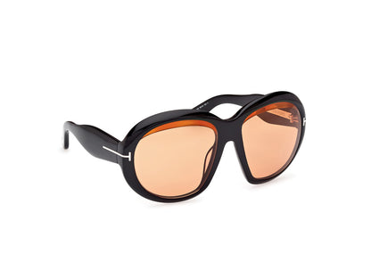 Shiny Black Female Sunglasses Tom Ford 889214549440