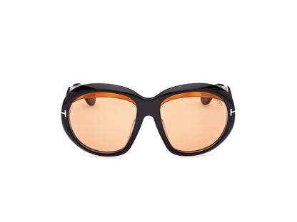 Shiny Black Female Sunglasses Tom Ford 889214549440