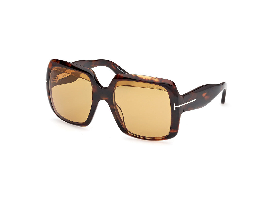 Dark Havana Female Sunglasses Tom Ford 889214549471