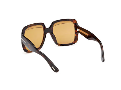 Dark Havana Female Sunglasses Tom Ford 889214549471