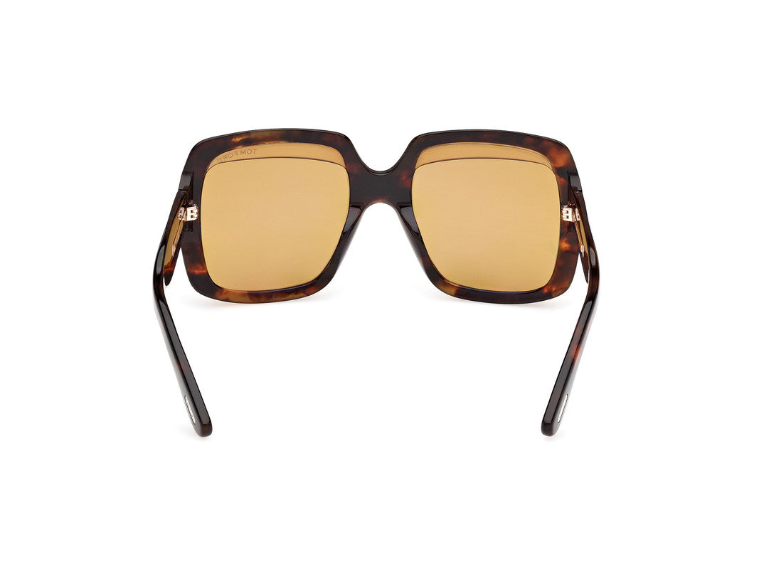 Dark Havana Female Sunglasses Tom Ford 889214549471