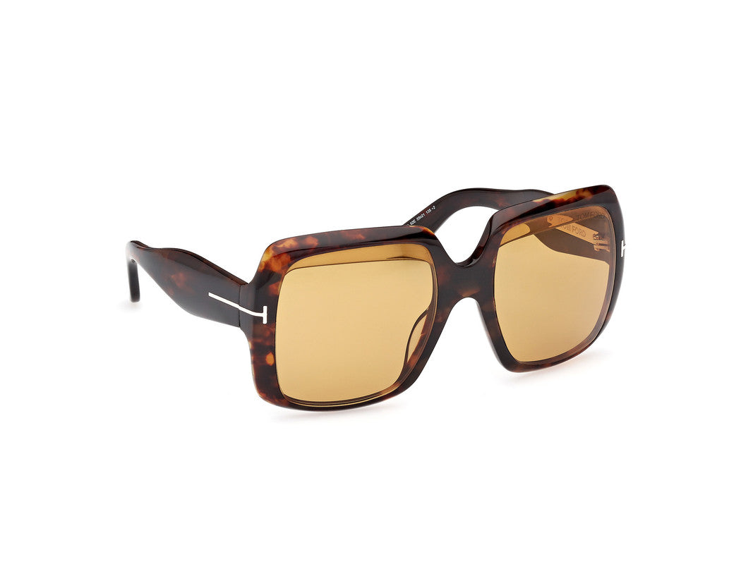 Dark Havana Female Sunglasses Tom Ford 889214549471