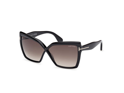 Shiny Black Female Sunglasses Tom Ford 889214549488