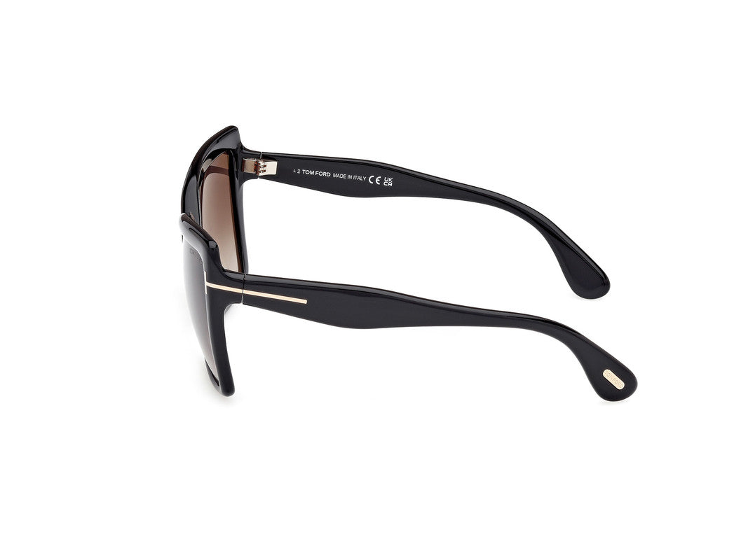 Shiny Black Female Sunglasses Tom Ford 889214549488