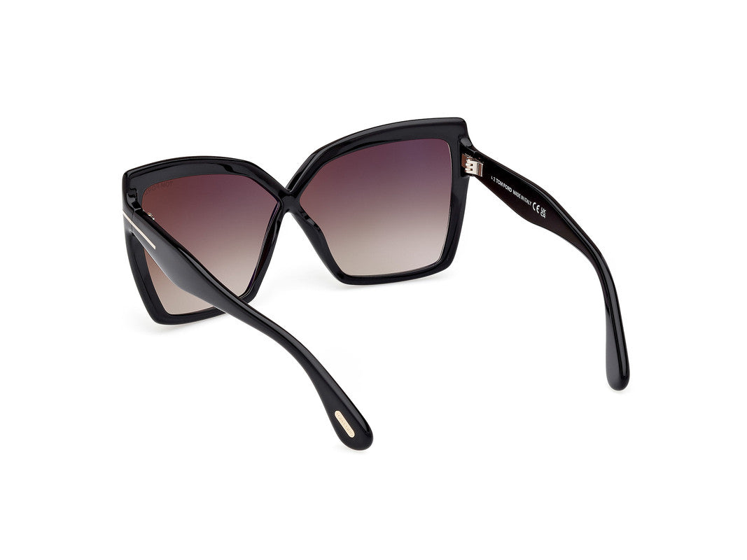 Shiny Black Female Sunglasses Tom Ford 889214549488