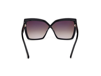 Shiny Black Female Sunglasses Tom Ford 889214549488