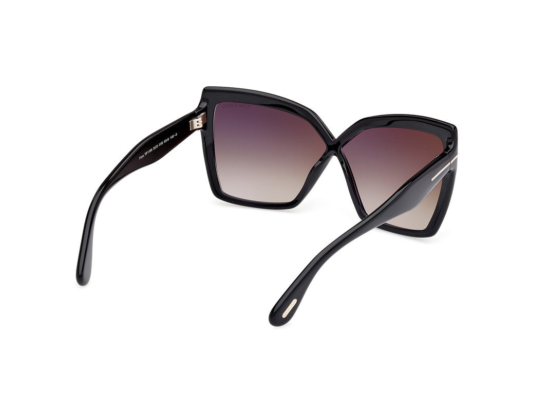 Shiny Black Female Sunglasses Tom Ford 889214549488