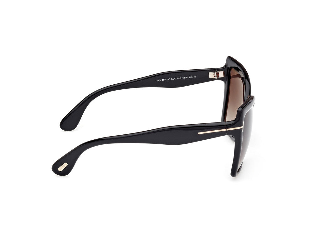 Shiny Black Female Sunglasses Tom Ford 889214549488