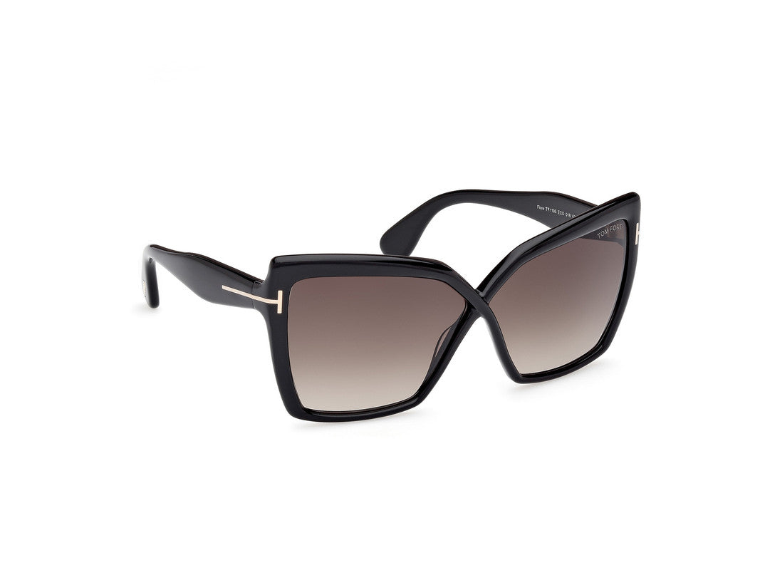 Shiny Black Female Sunglasses Tom Ford 889214549488