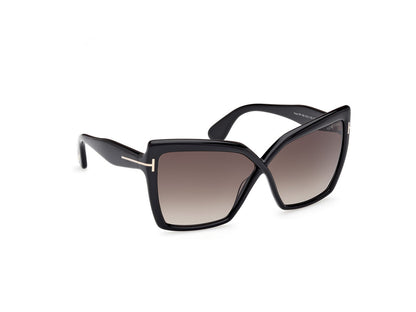 Shiny Black Female Sunglasses Tom Ford 889214549488