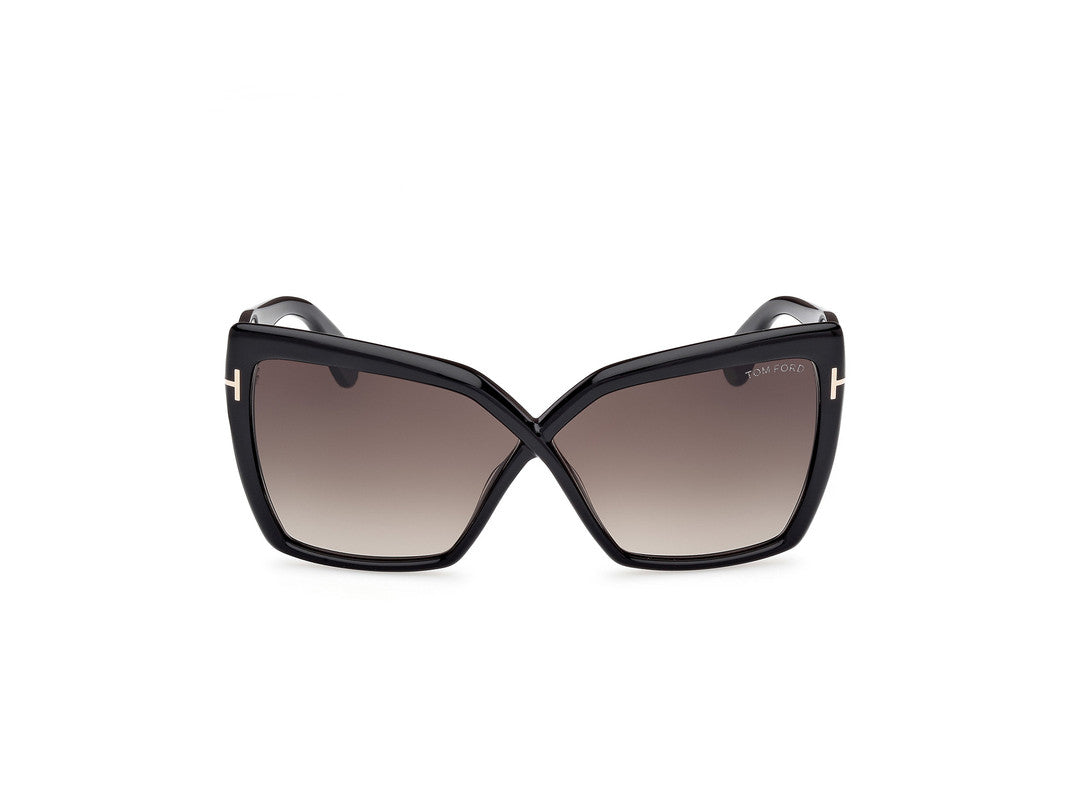Shiny Black Female Sunglasses Tom Ford 889214549488