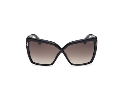 Shiny Black Female Sunglasses Tom Ford 889214549488