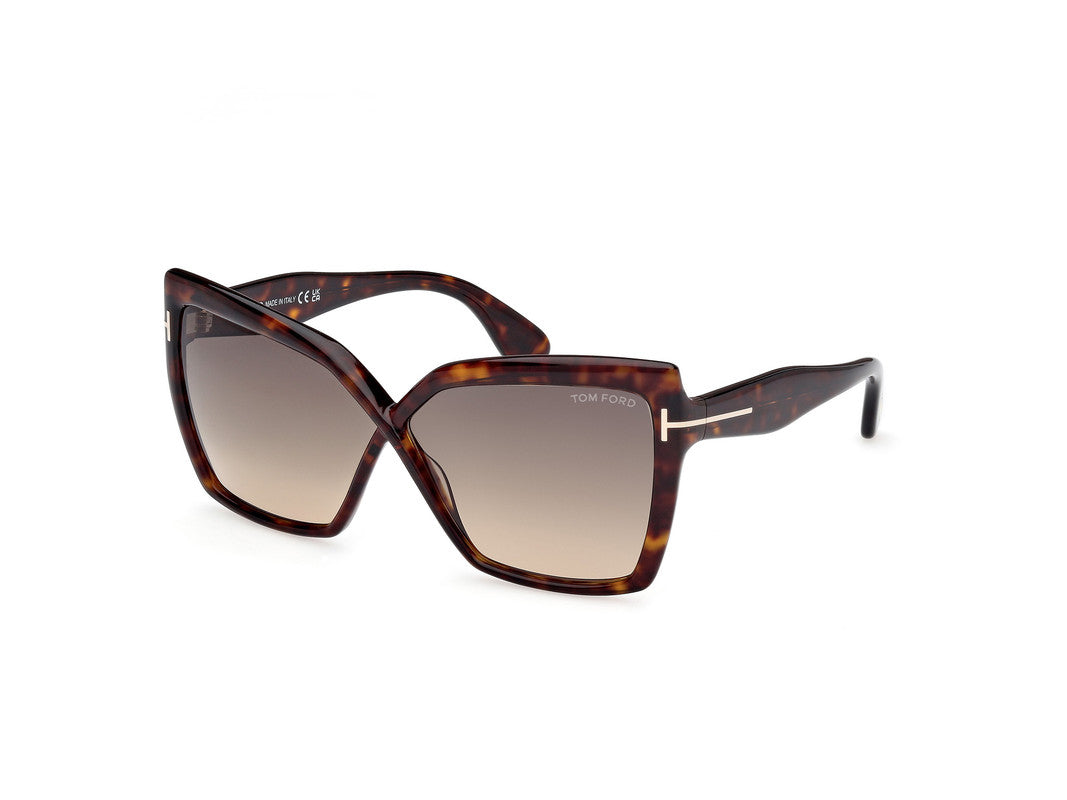 Dark Havana Female Sunglasses Tom Ford 889214549495