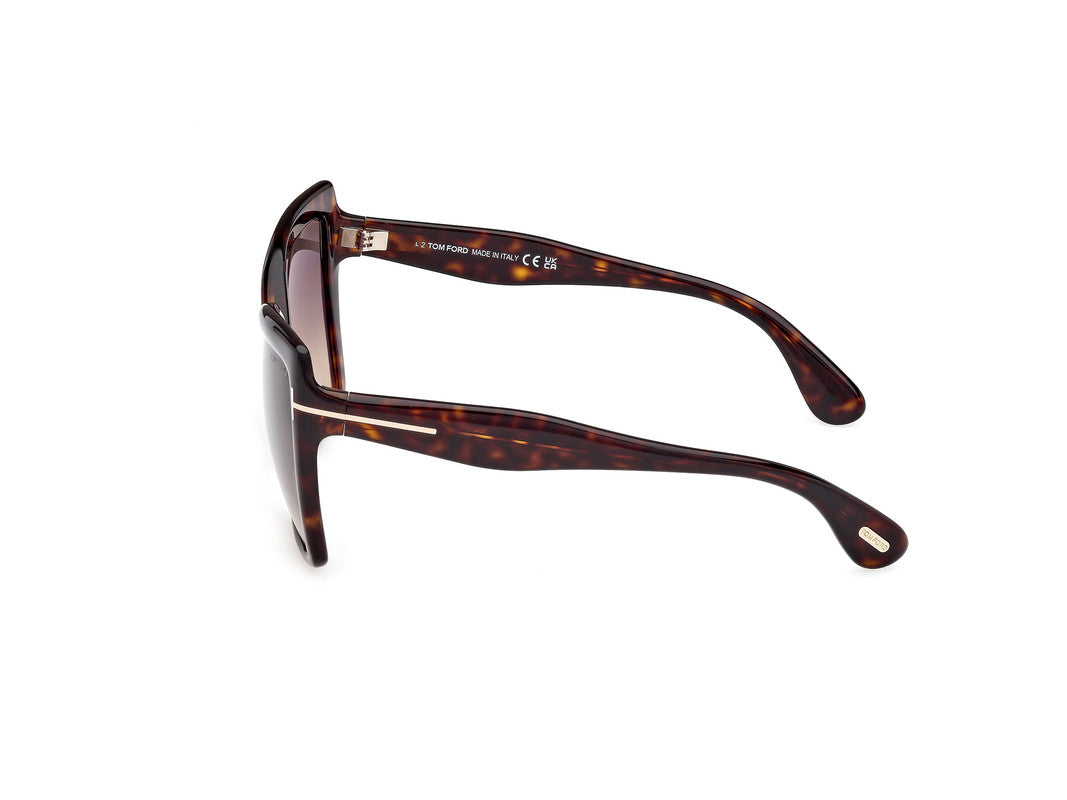 Dark Havana Female Sunglasses Tom Ford 889214549495