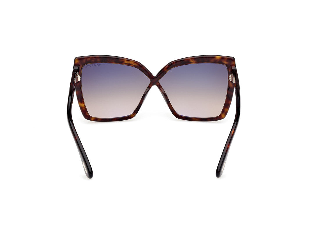 Dark Havana Female Sunglasses Tom Ford 889214549495