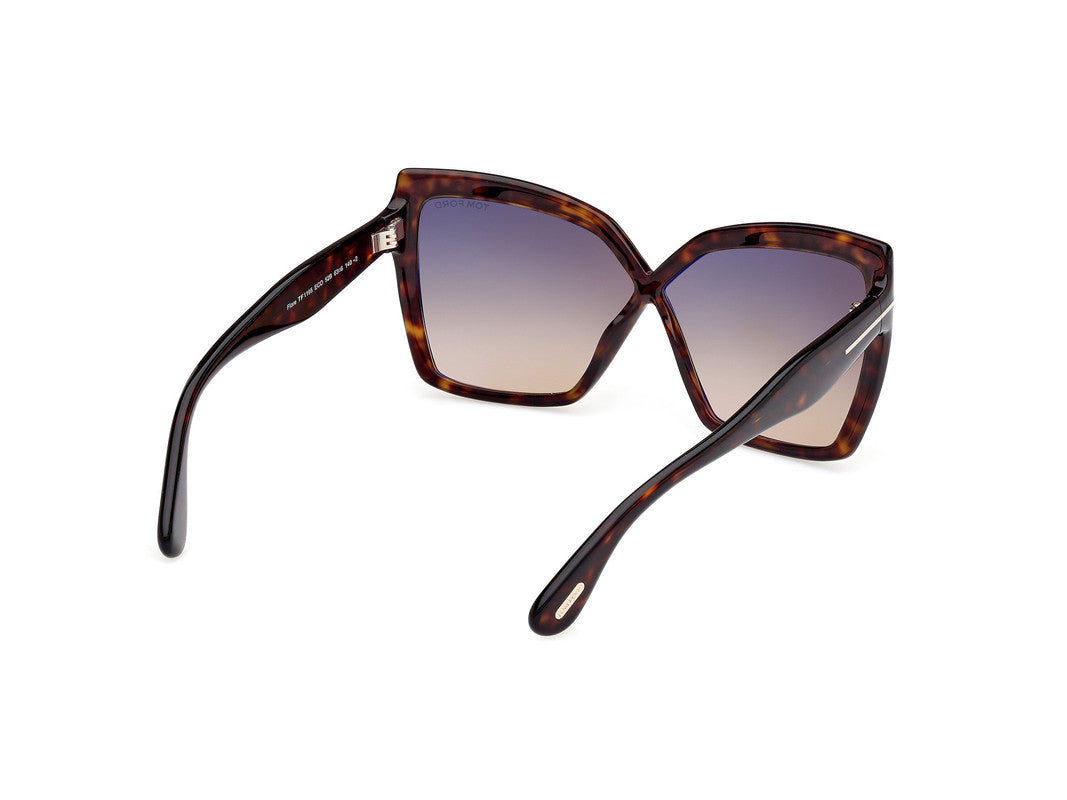 Dark Havana Female Sunglasses Tom Ford 889214549495