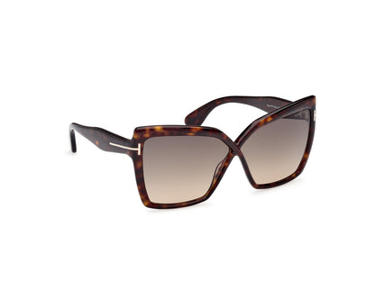 Dark Havana Female Sunglasses Tom Ford 889214549495
