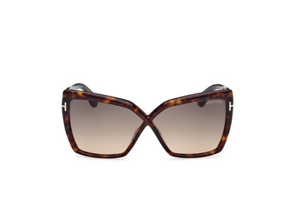 Dark Havana Female Sunglasses Tom Ford 889214549495