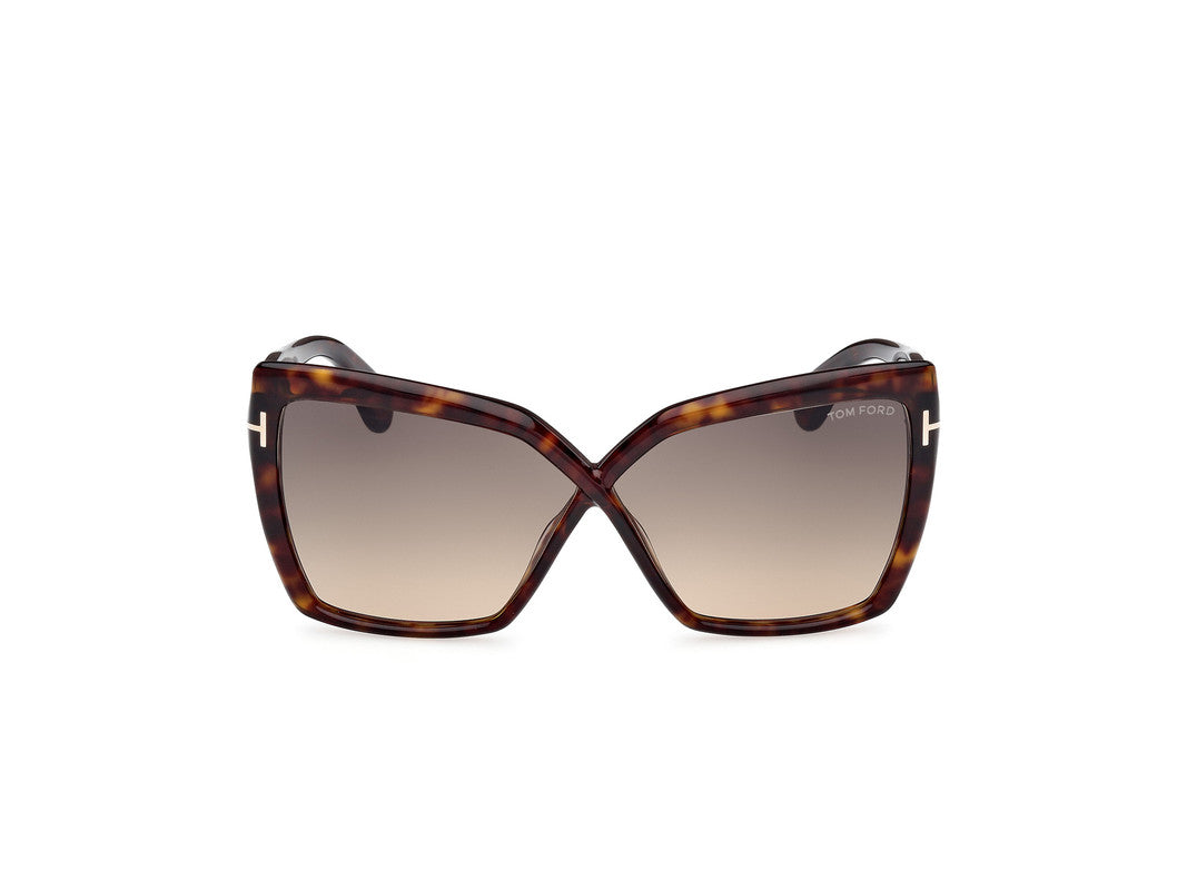 Dark Havana Female Sunglasses Tom Ford 889214549495