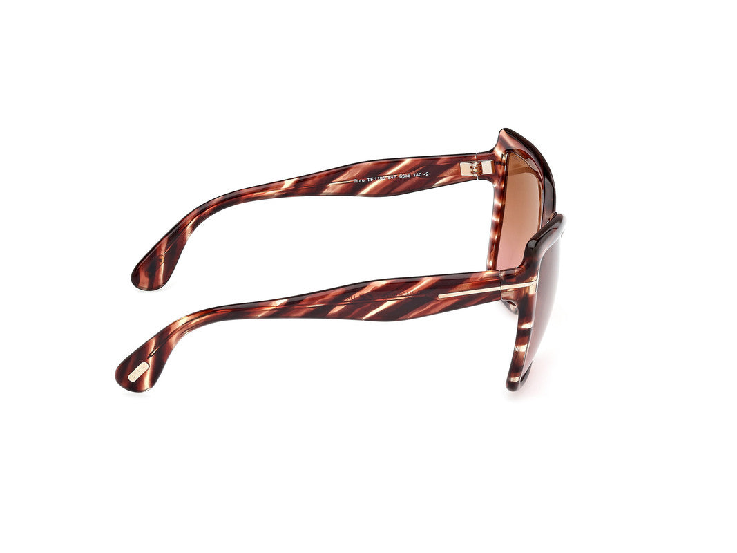 Red Havana Female Sunglasses Tom Ford 889214549501