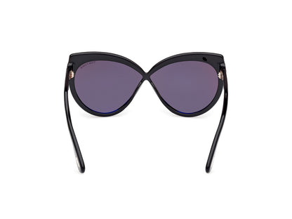 Shiny Black Female Sunglasses Tom Ford 889214549518
