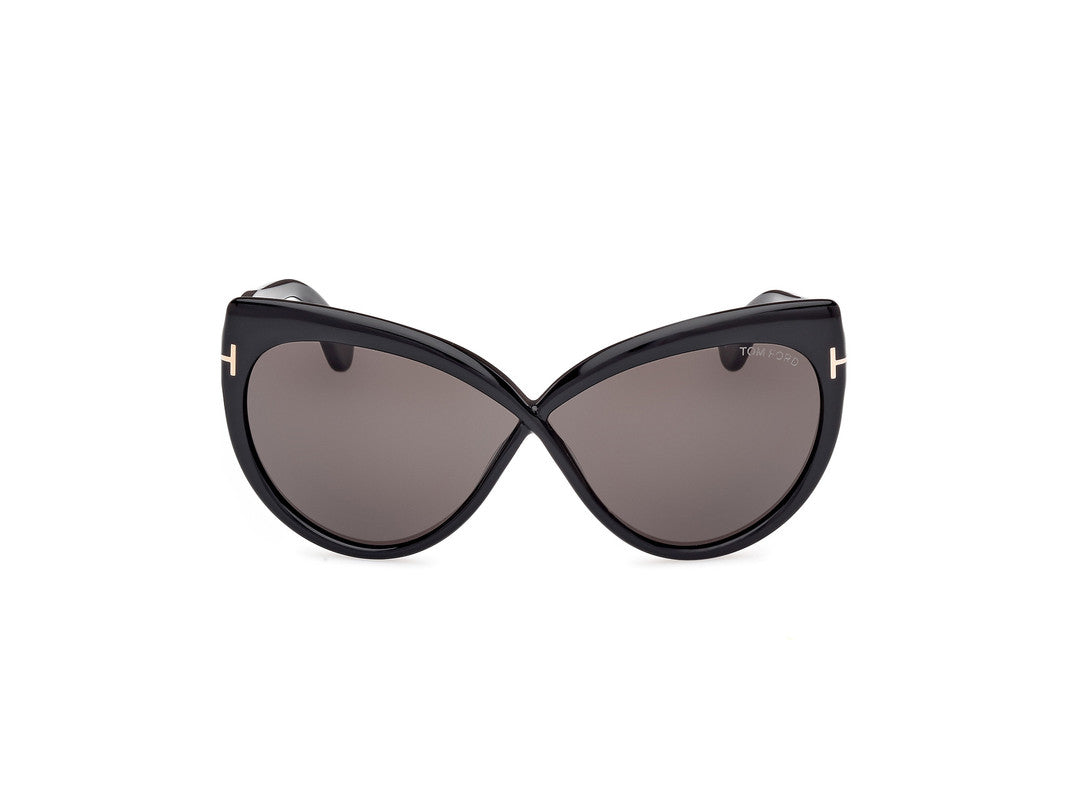 Shiny Black Female Sunglasses Tom Ford 889214549518