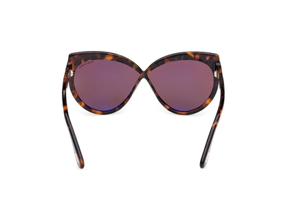 Dark Havana Female Sunglasses Tom Ford 889214549525