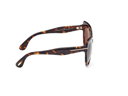 Dark Havana Female Sunglasses Tom Ford 889214549525