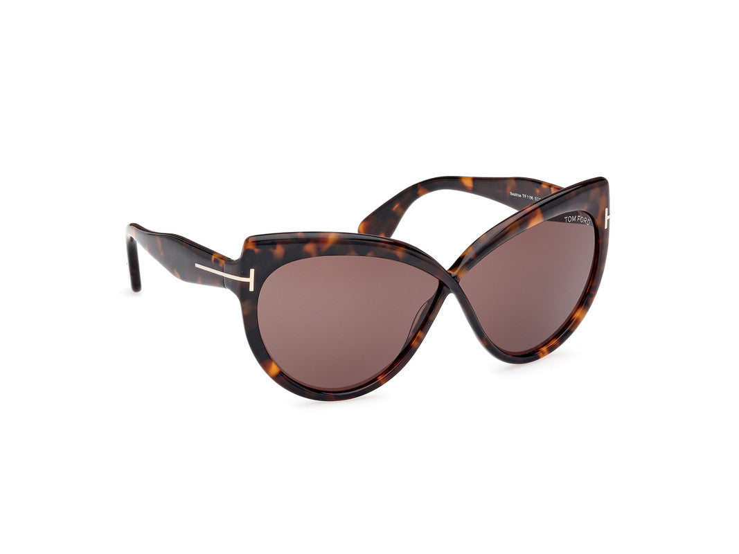 Dark Havana Female Sunglasses Tom Ford 889214549525