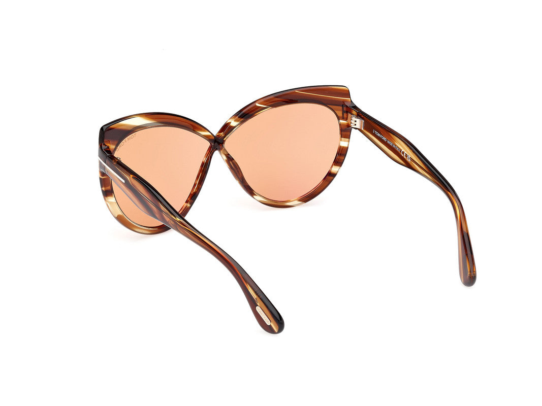 Blonde Havana Female Sunglasses Tom Ford 889214549532