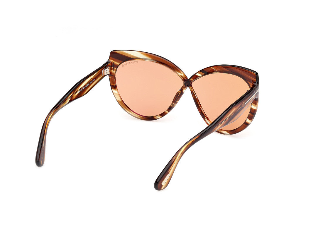 Blonde Havana Female Sunglasses Tom Ford 889214549532