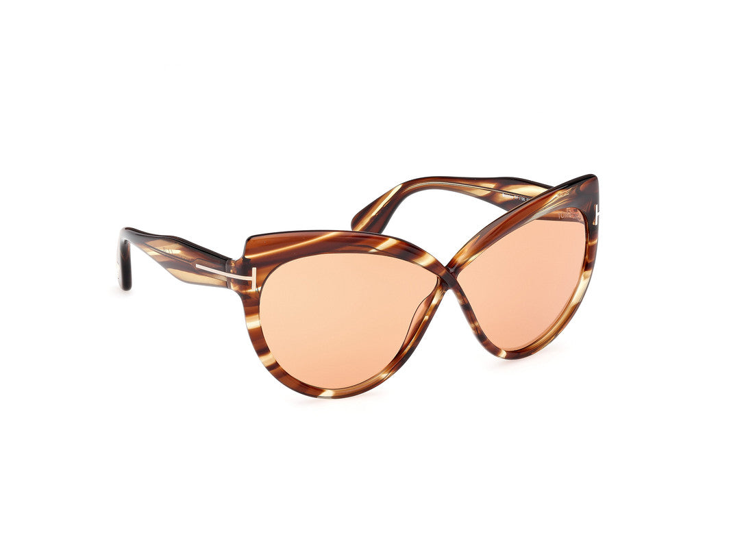 Blonde Havana Female Sunglasses Tom Ford 889214549532