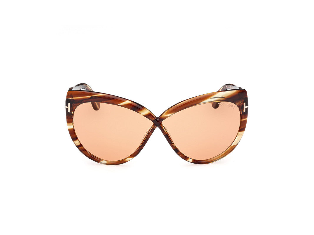 Blonde Havana Female Sunglasses Tom Ford 889214549532