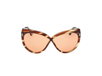 Blonde Havana Female Sunglasses Tom Ford 889214549532
